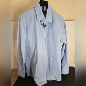 BOSS HUGO BOSS SLIM FIT SHIRT MENS SZ 17 1/2/ 32/33 Pale Blue
